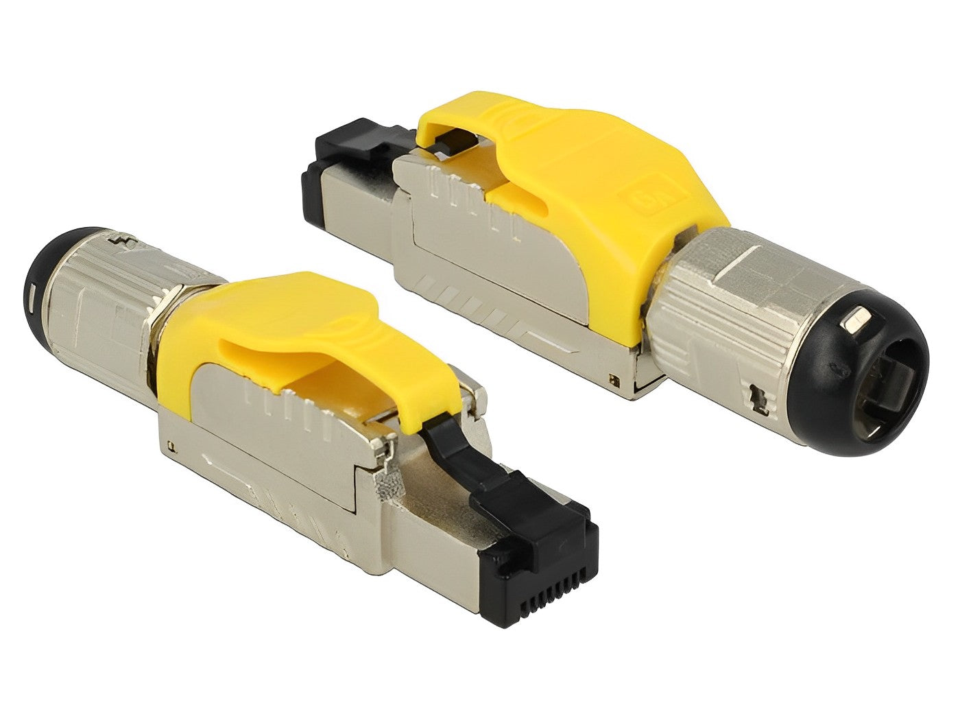 תקע רשת מסוכך RJ45 Cat.6A ללא כלי עבודה - delock.israel