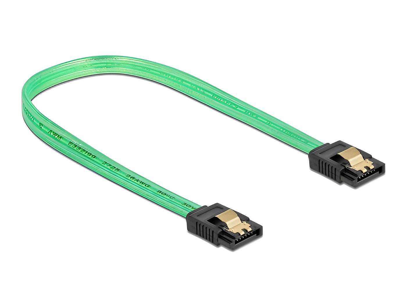 כבל SATA 6 Gb/s זוהר UV צבע ירוק - delock.israel