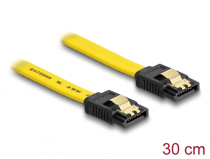 כבל SATA 6 Gb/s צבע צהוב - delock.israel