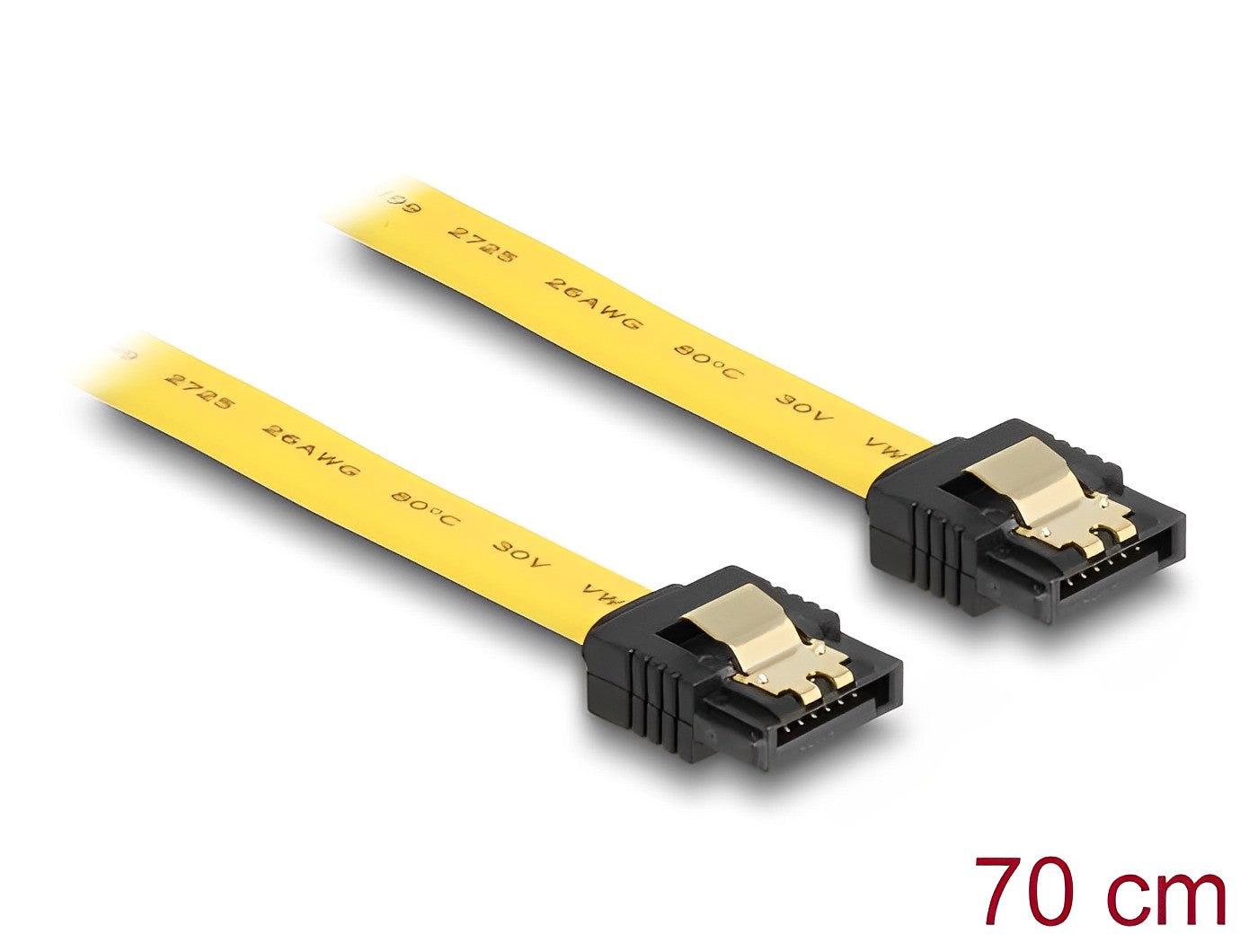 כבל SATA 6 Gb/s צבע צהוב - delock.israel