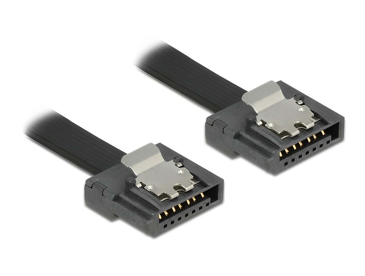 כבל SATA 6 Gb/s FLEXI צבע שחור - delock.israel