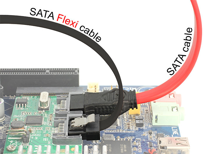 כבל SATA 6 Gb/s FLEXI צבע שחור - delock.israel