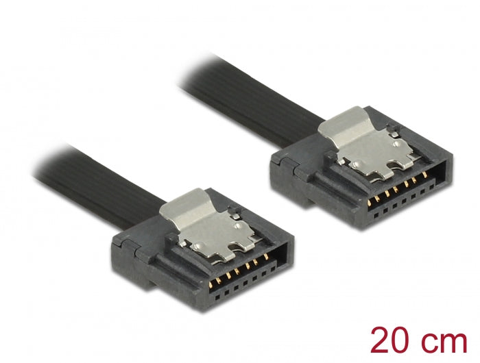 כבל SATA 6 Gb/s FLEXI צבע שחור - delock.israel