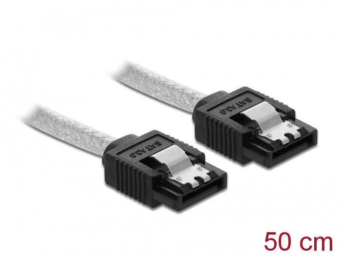כבל SATA 6 Gb/s שקוף - delock.israel