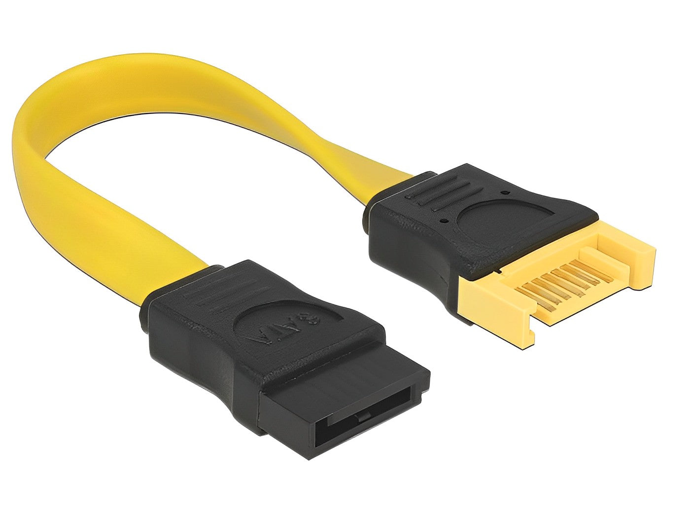 כבל מאריך SATA 6 Gb/s ז/נ צבע צהוב - delock.israel