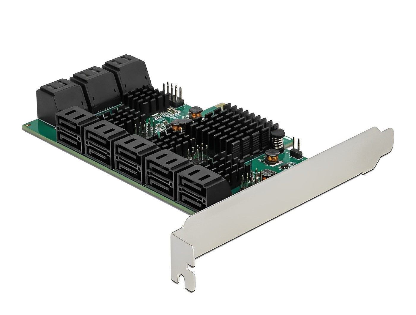 כרטיס SATA PCI-E x4 עם 16 יציאות SATA 6 Gb/s - delock.israel
