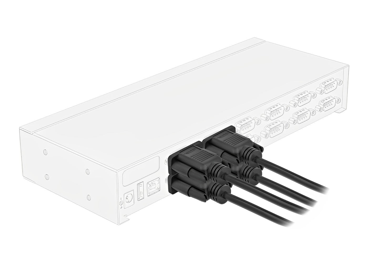 כבל סריאלי מוצלב Serial D-Sub RS-232 Null modem עם מחברים קומפקטיים נ/נ - delock.israel