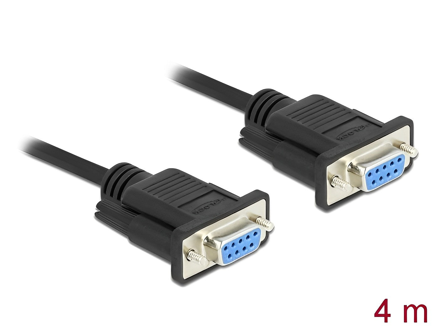 כבל סריאלי מוצלב Serial D-Sub RS-232 Null modem עם מחברים קומפקטיים נ/נ - delock.israel