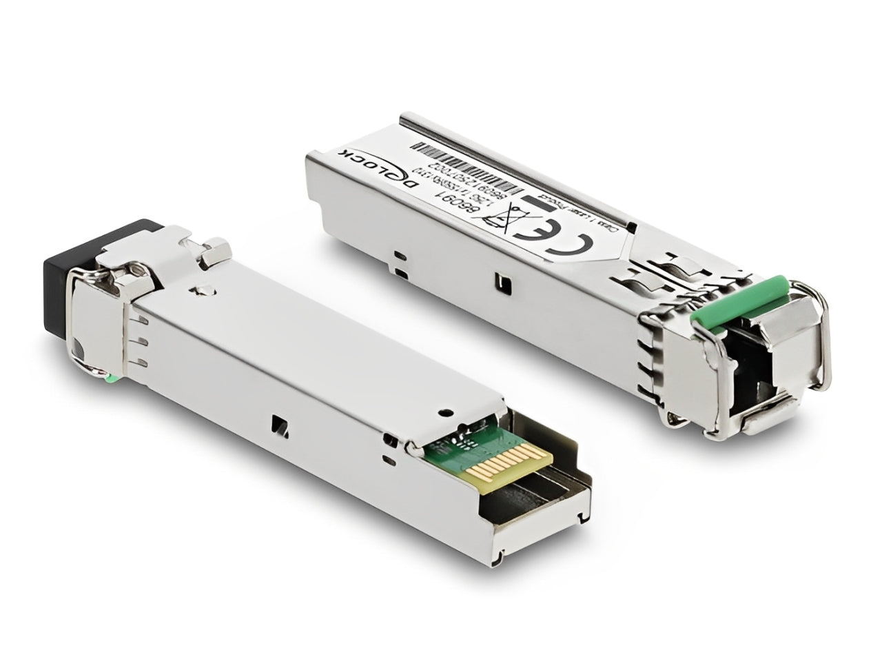 ג'יביק SFP מבית DELOCK גרמניה מאפשר להרחיב מתג Gigabit בעל חריץ SFP פנוי על ידי הוספת ממשק סיב אופטי