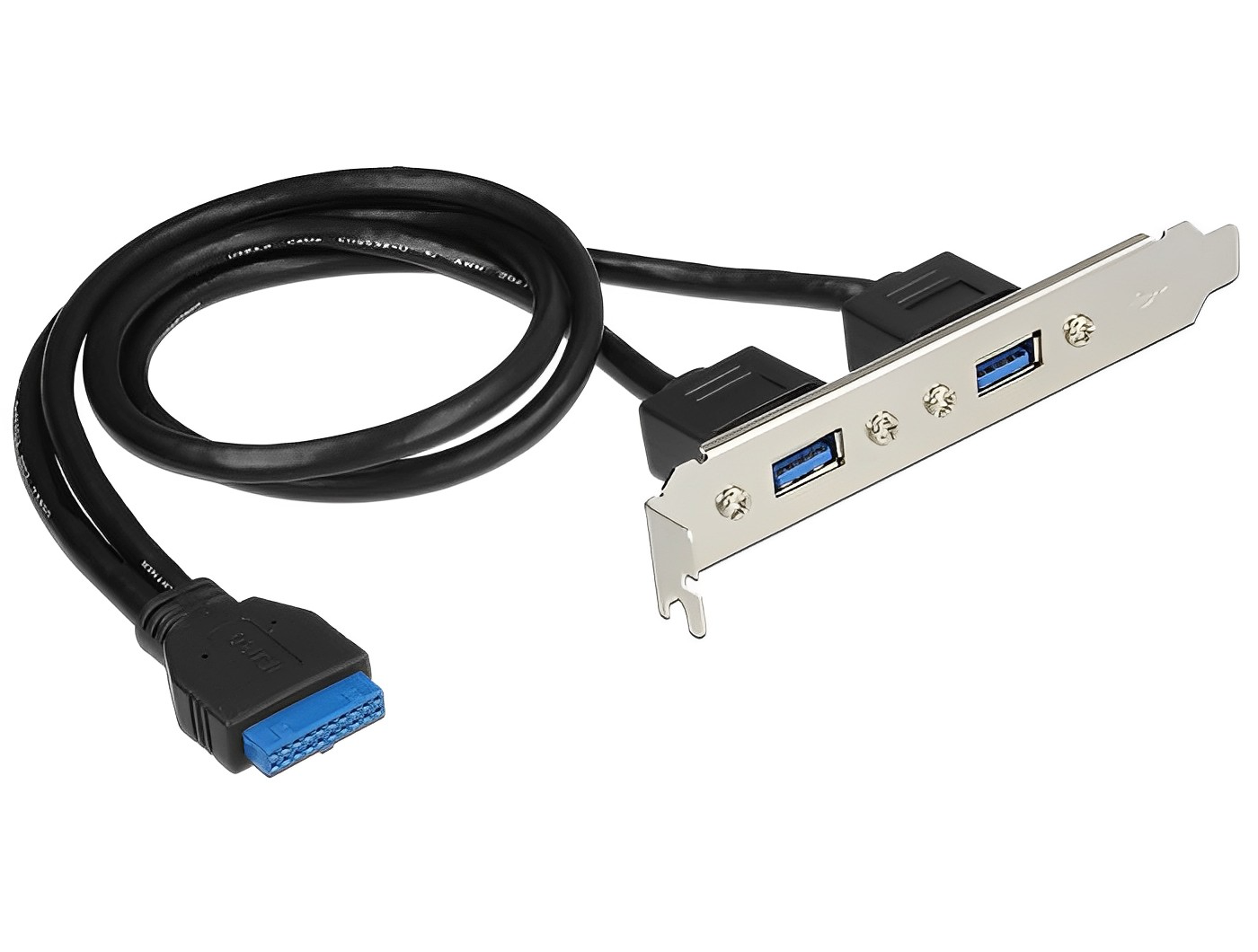 לוחית קצה USB-A 3.0 עם שקע 19 פין - delock.israel