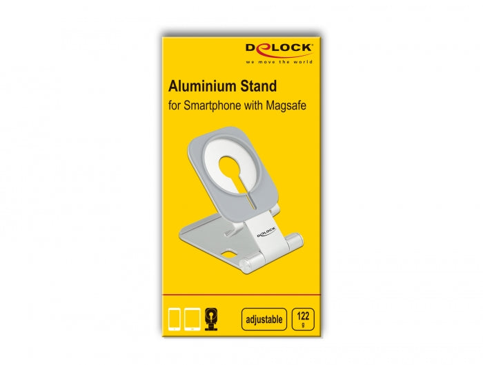מעמד אלומיניום מתכוונן לסמארטפון עבור MagSafe - delock.israel