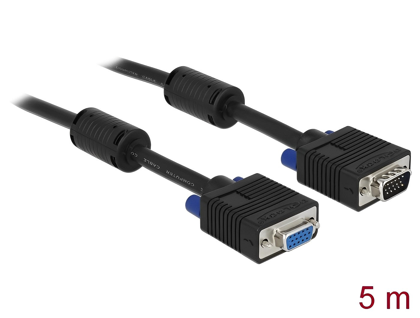 כבל מאריך VGA חיווט מלא ז/נ - delock.israel