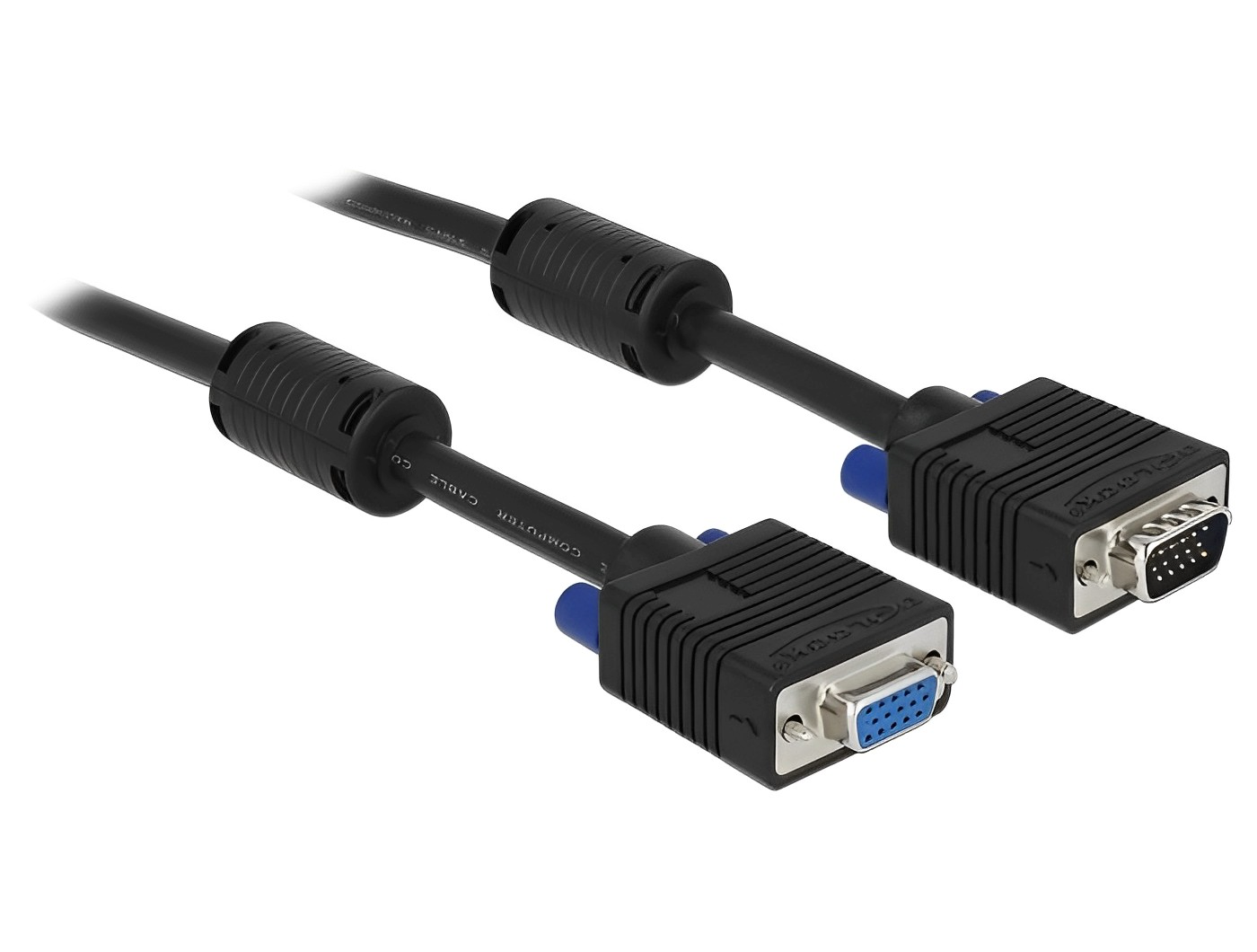 כבל מאריך VGA חיווט מלא ז/נ - delock.israel