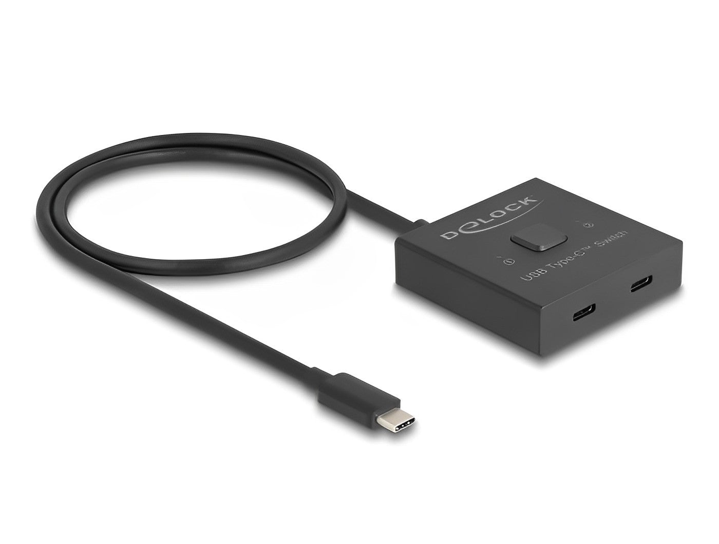 מיתוג USB-C 8K מבית Delock גרמניה הוא מיתוג דו כיווני ידני המאפשר חיבור של שני מכשירים עם יציאת USB-C למחשב או למכשיר תומך - delock.israel