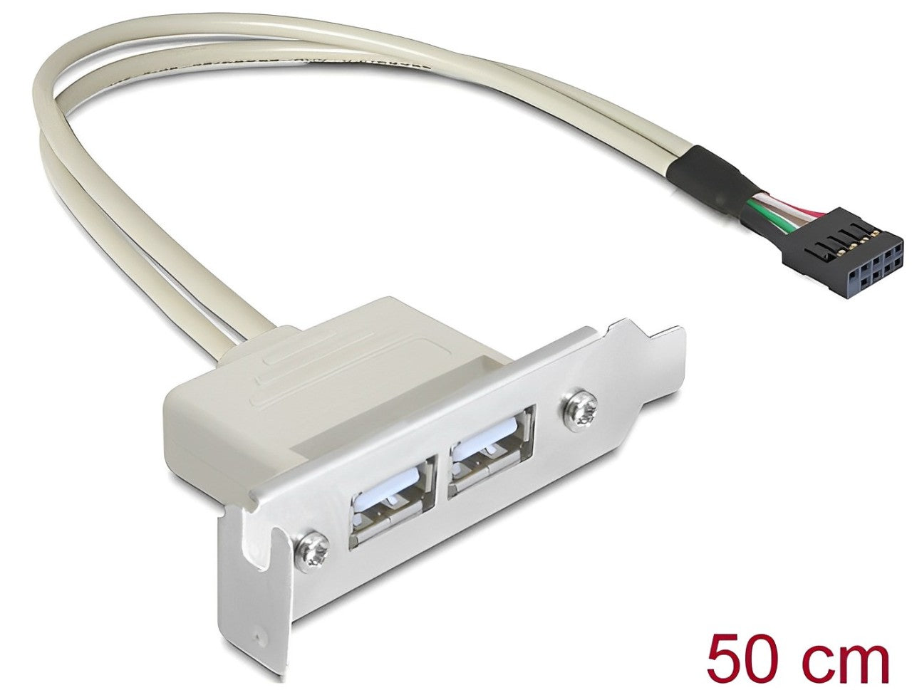 Delock Slot bracket USB 2.0 low profile 2 port - delock.israel