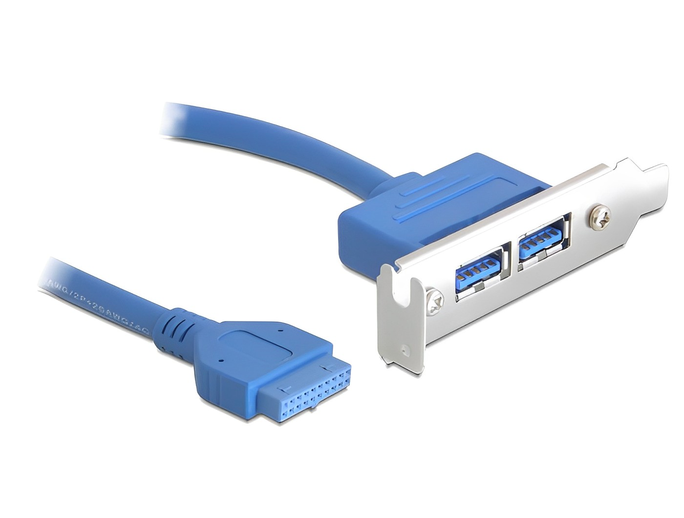 לוחית קצה USB 3.0 low profile - delock.israel