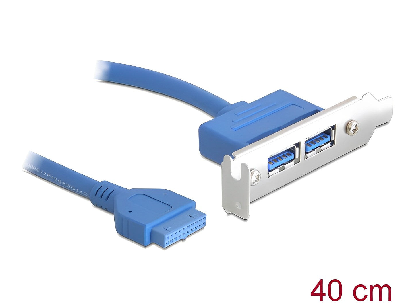 לוחית קצה USB 3.0 low profile - delock.israel