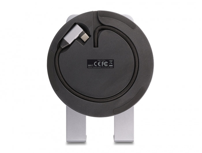תחנת עגינה USB-C 4K עבור טאבלט ומחשב נייד משולבת עם מעמד מסתובב 360° - delock.israel