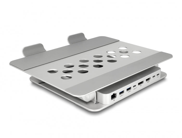 מעמד לטאבלט ולמחשב נייד משולב עם תחנת עגינה USB-C 4K - delock.israel