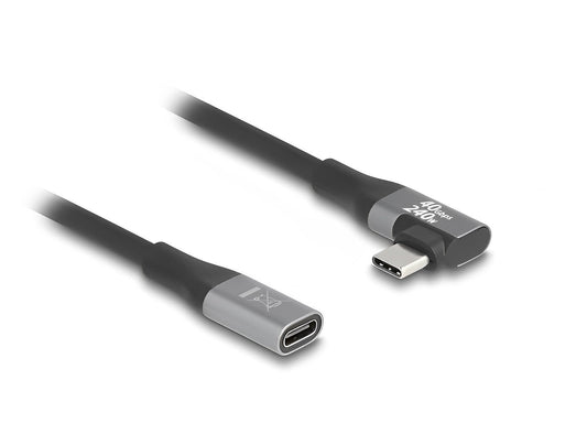 כבל USB-C מבית DELOCK גרמניה מאפשר להאריך חיבור USB-C של מכשירים שונים כגון סמארטפונים, מסכים, תחנות עגינה וכוננים חיצוניים