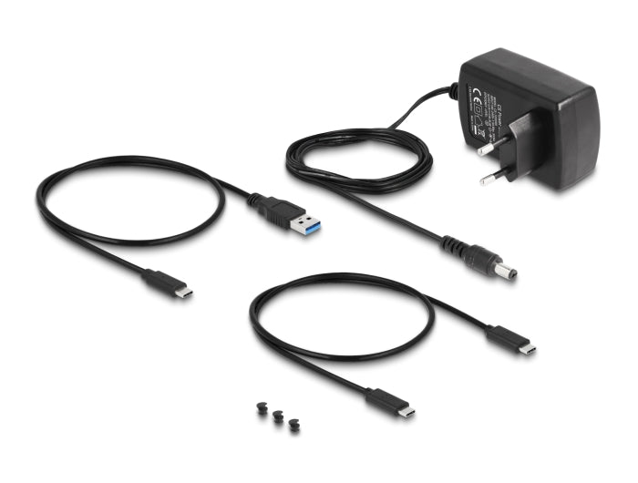 ממיר USB-C 10Gbps עבור כונן M.2 NVMe/SATA + כונן 2.5/3.5″SATA HDD/SSD - delock.israel