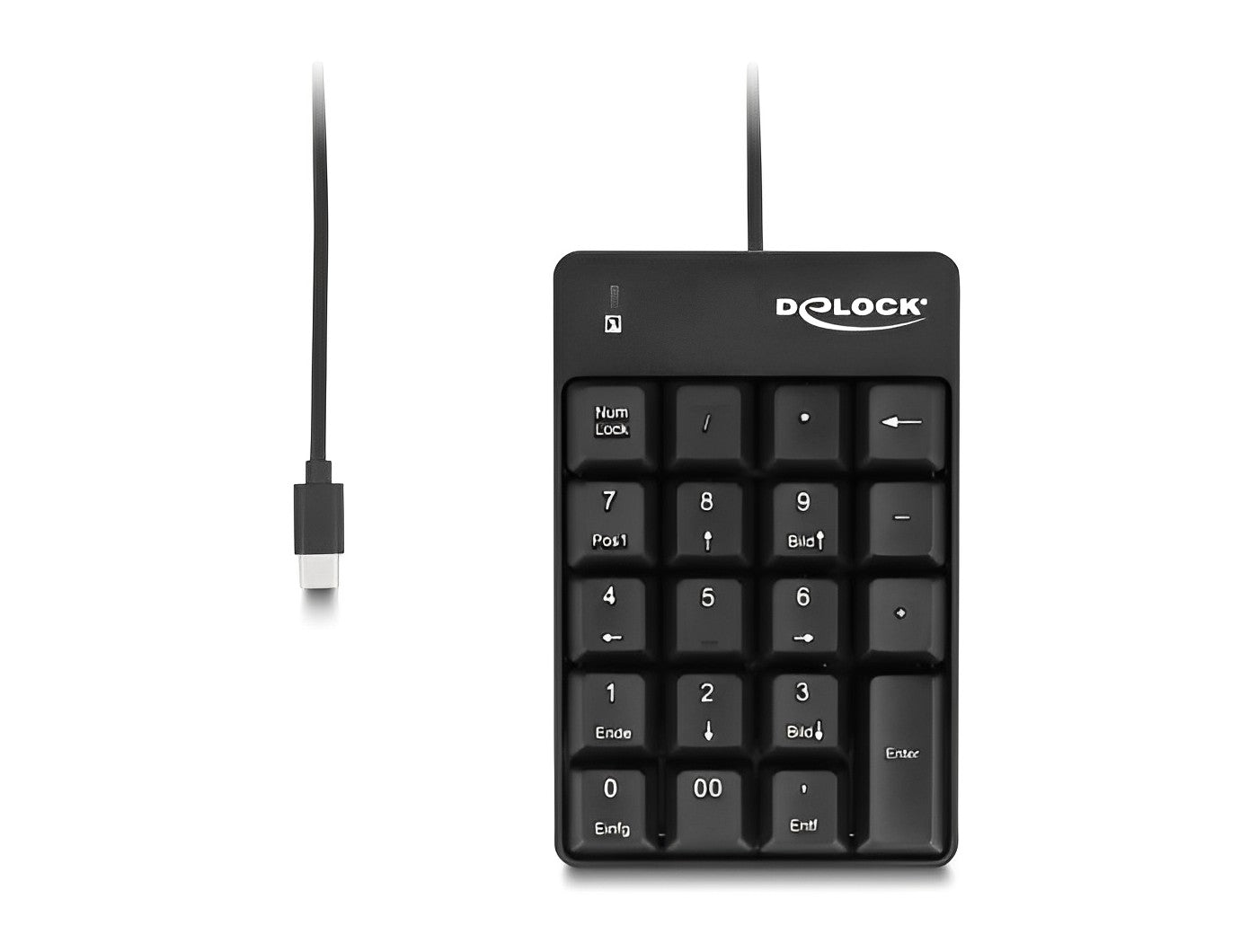 מקלדת נומרית USB-C לניידים - delock.israel