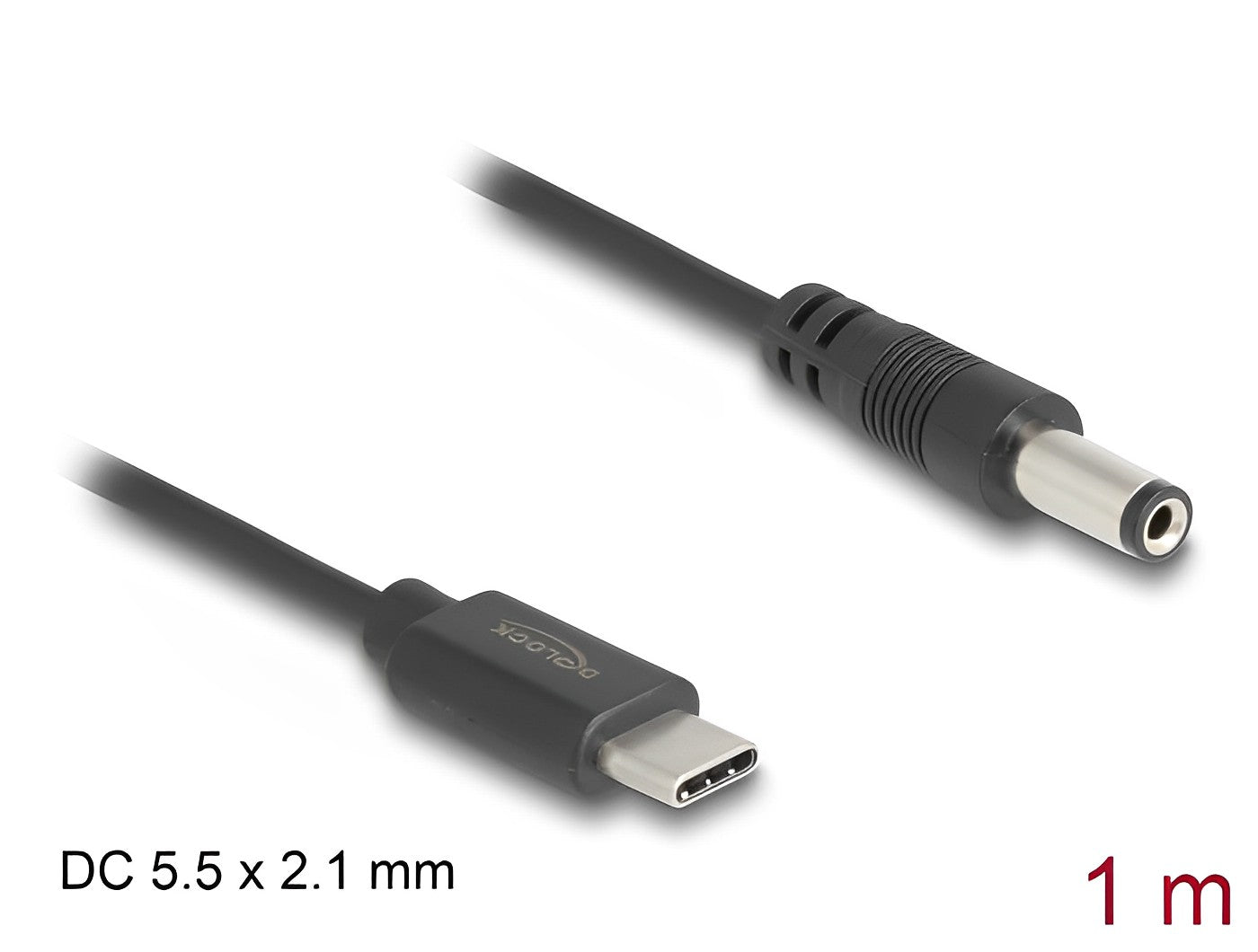 Delock USB Type-C™ Power Cable to DC 5.5 x 2.1 mm male 1 m - delock.israel