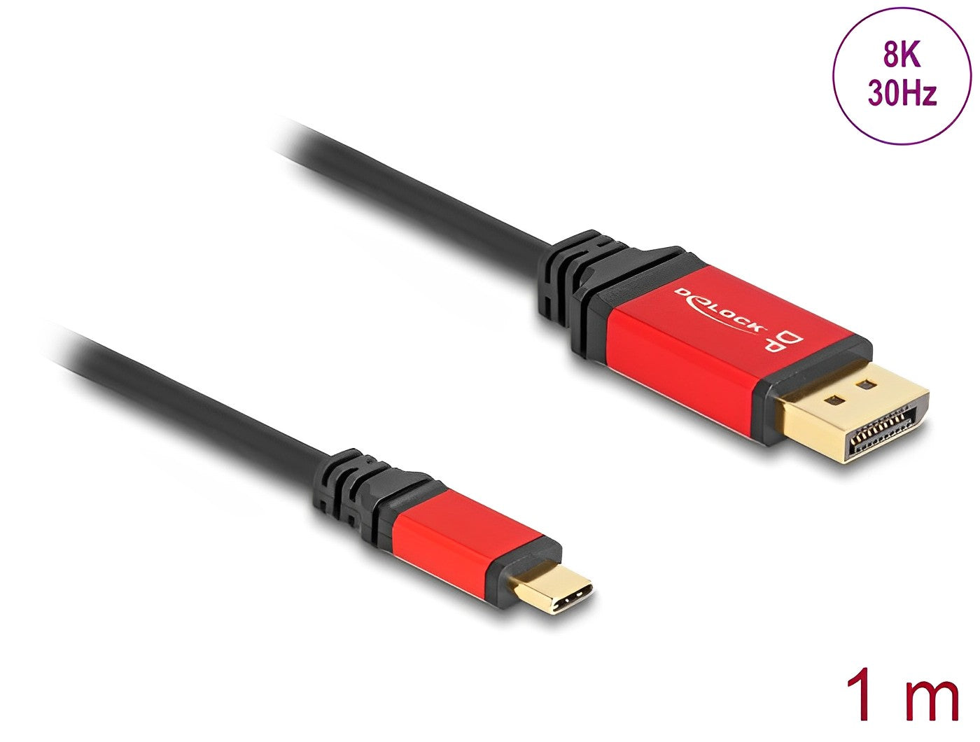כבל תצוגה USB-C לחיבור מסך DisplayPort 8K ז/ז תומך 30 הרץ - delock.israel