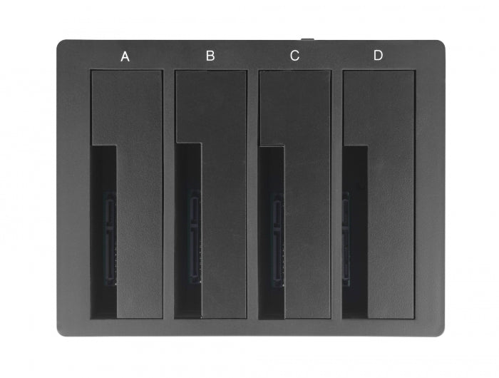 תחנת עגינה USB-C 3.1 Gen 1 עבור 4 כונני SATA HDD/SSD 2.5″/ 3.5″ - delock.israel