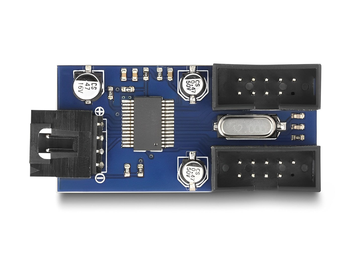מפצל USB 2.0 pin header עם 2 יציאות 9 פין USB 2.0 זכר - delock.israel