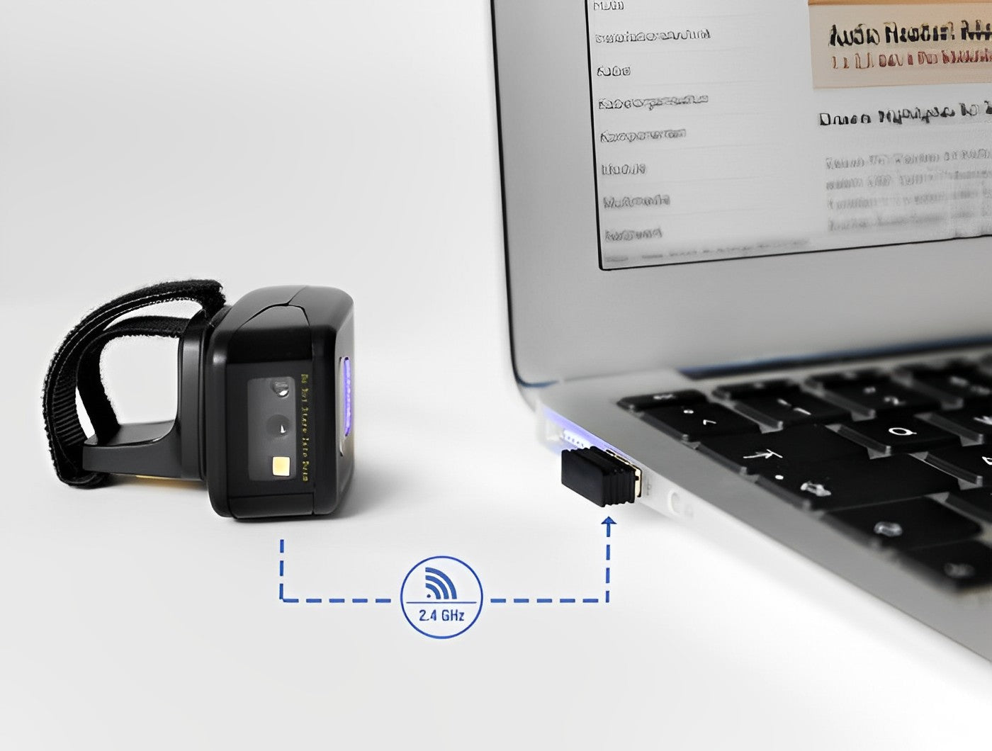 מתאם USB 2.4 Ghz עבור קוראי ברקוד - delock.israel