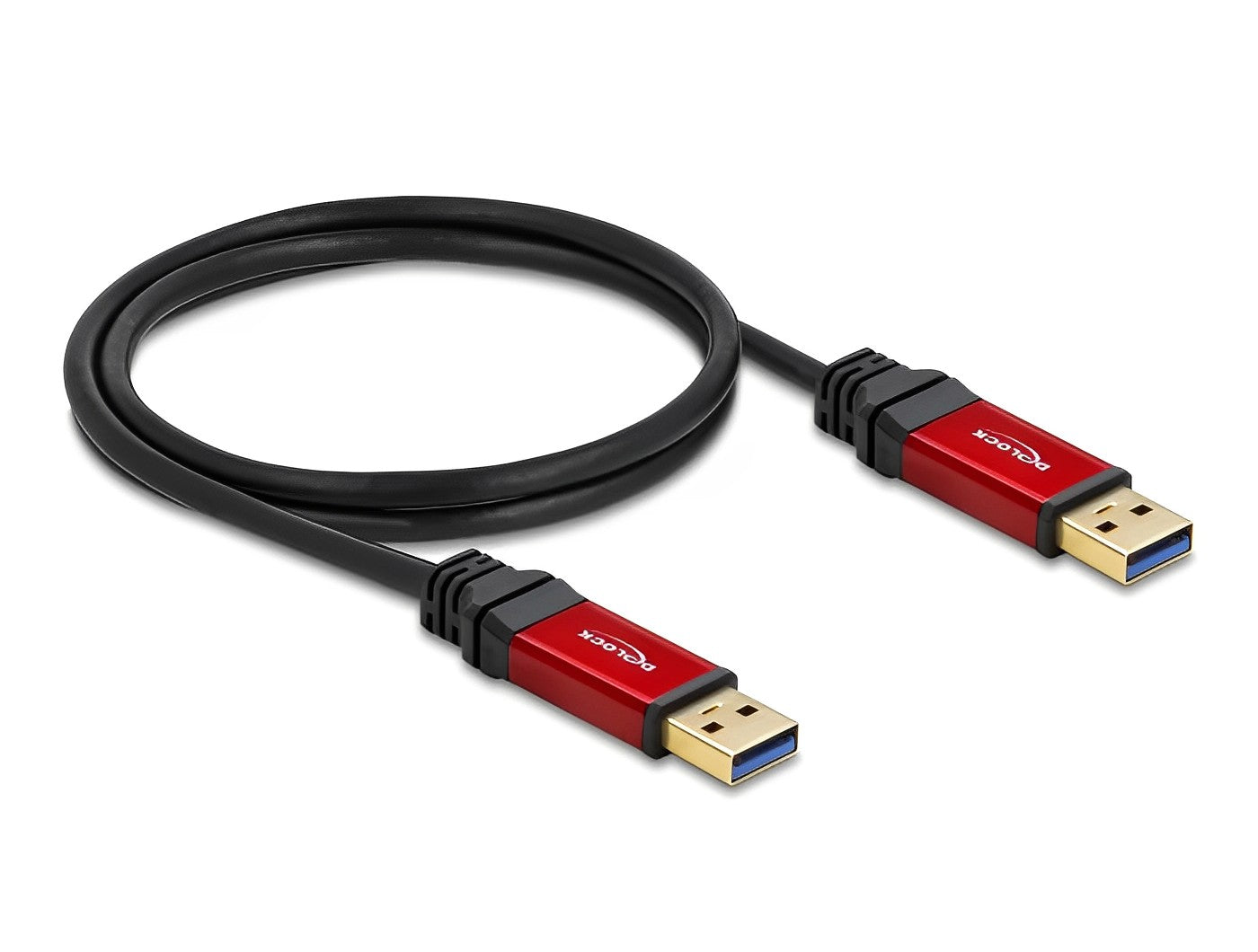 כבל USB-A 3.2 Gen 1 5Gbps Red metal ז/ז - delock.israel
