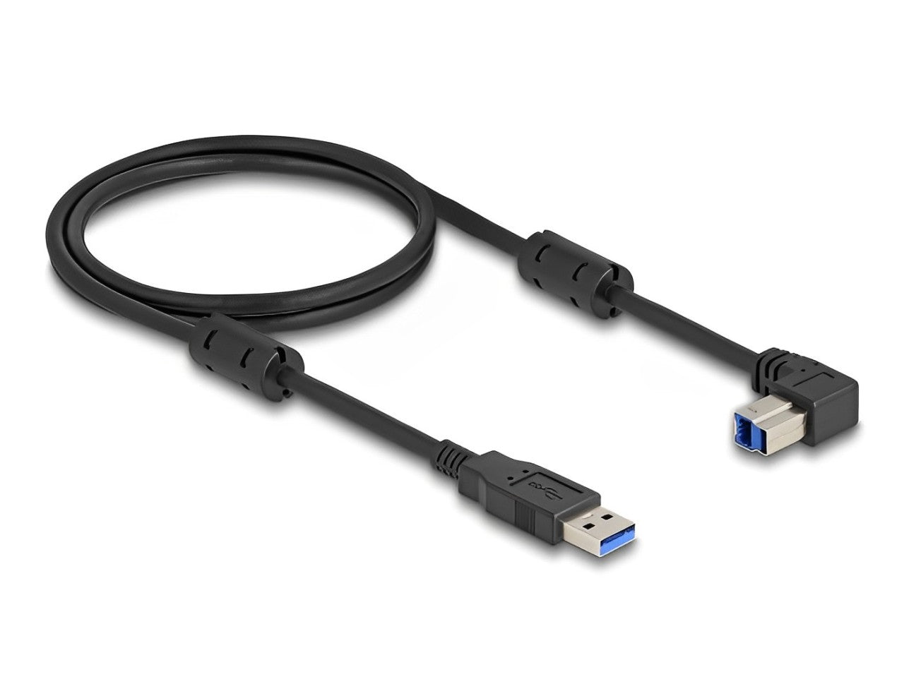 Delock USB 5 Gbps Cable Type-A male to Type-B male 90° downwards angled 1 m - delock.israel