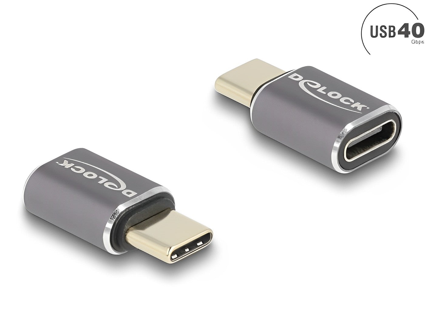 מתאם USB-C 40 Gbps 8K 60 Hz ז/נ תומך PD 3.0 100 W - delock.israel
