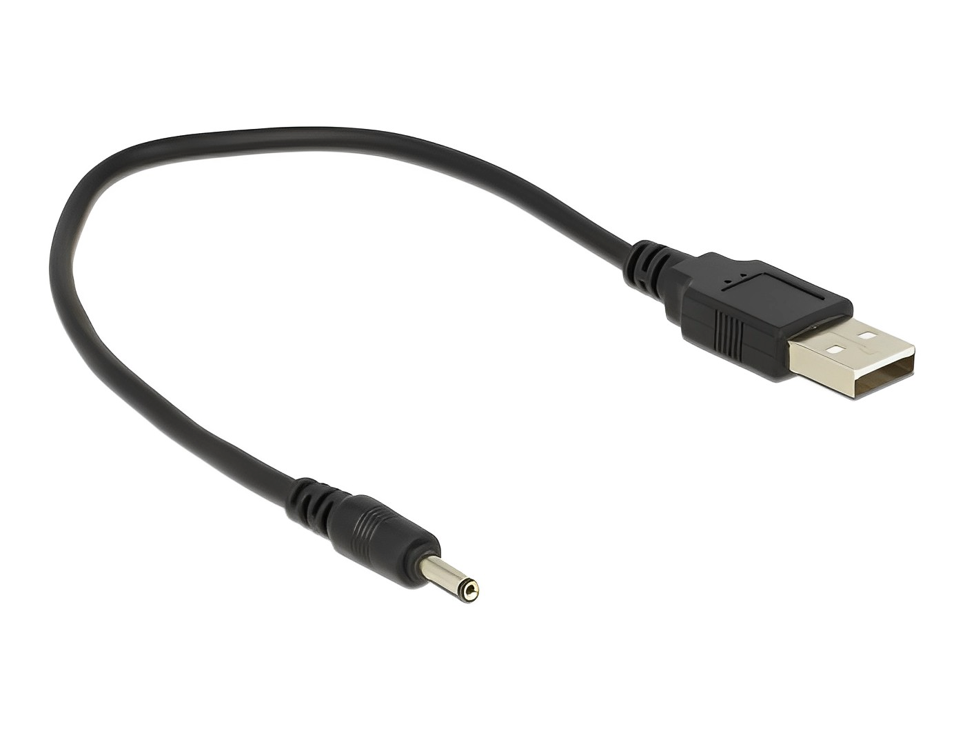 כבל חשמל תקע USB-A לתקע DC 3.0x1.1 אורך 27 ס"מ - delock.israel