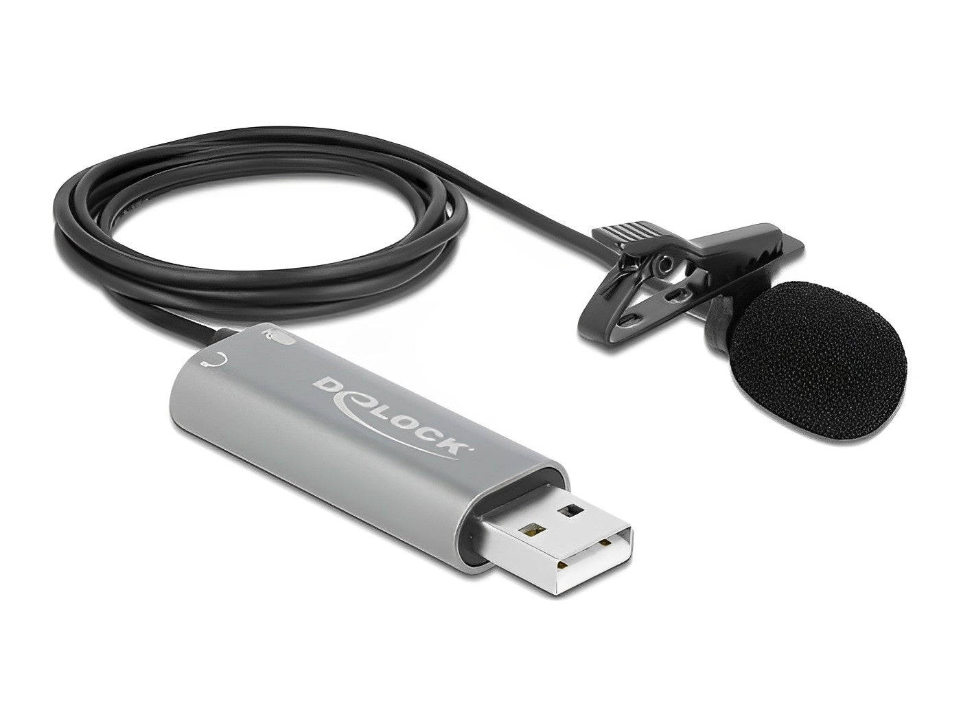 מיקרופון קליפס USB מקצועי - delock.israel