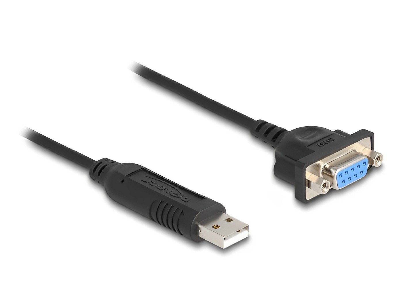 ממיר USB לשקע DB9 Serial RS-232 compact צ'יפ FTDI אורך 50 ס"מ - delock.israel
