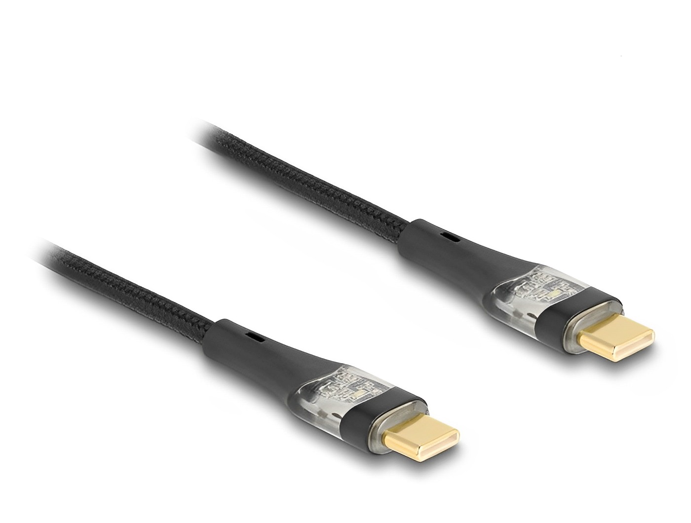 כבל USB 2.0 מבית DELOCK גרמניה מאפשר חיבור בין מכשיר עם מחבר USB-C לבין מחשב או כל יציאת USB-C פנויה אחרת.