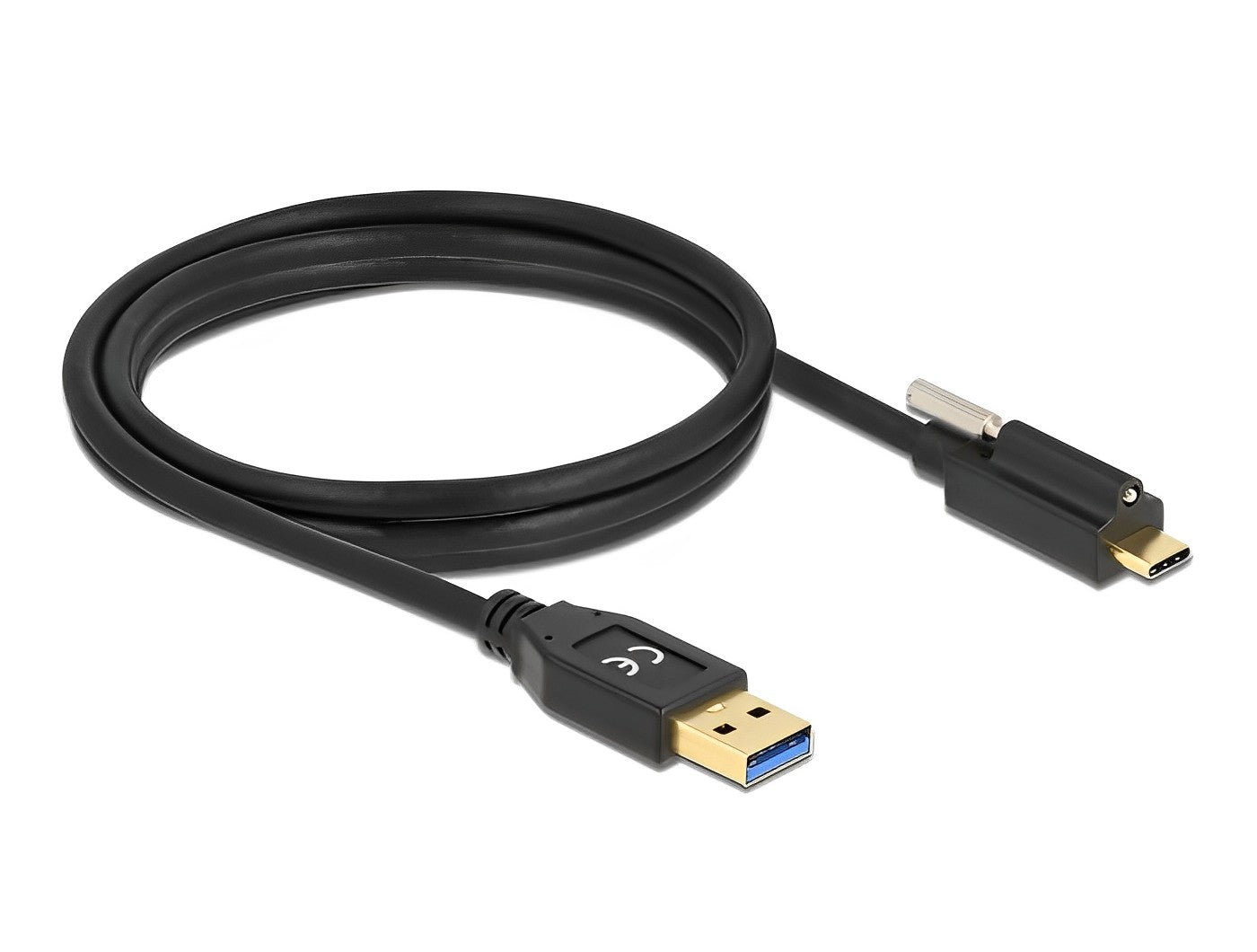 כבל USB 10Gbps מבית DELOCK גרמניה מאפשר לחבר מכשיר עם מחבר USB Type-C למחשב או למחשב נייד עם יציאת USB Type-A