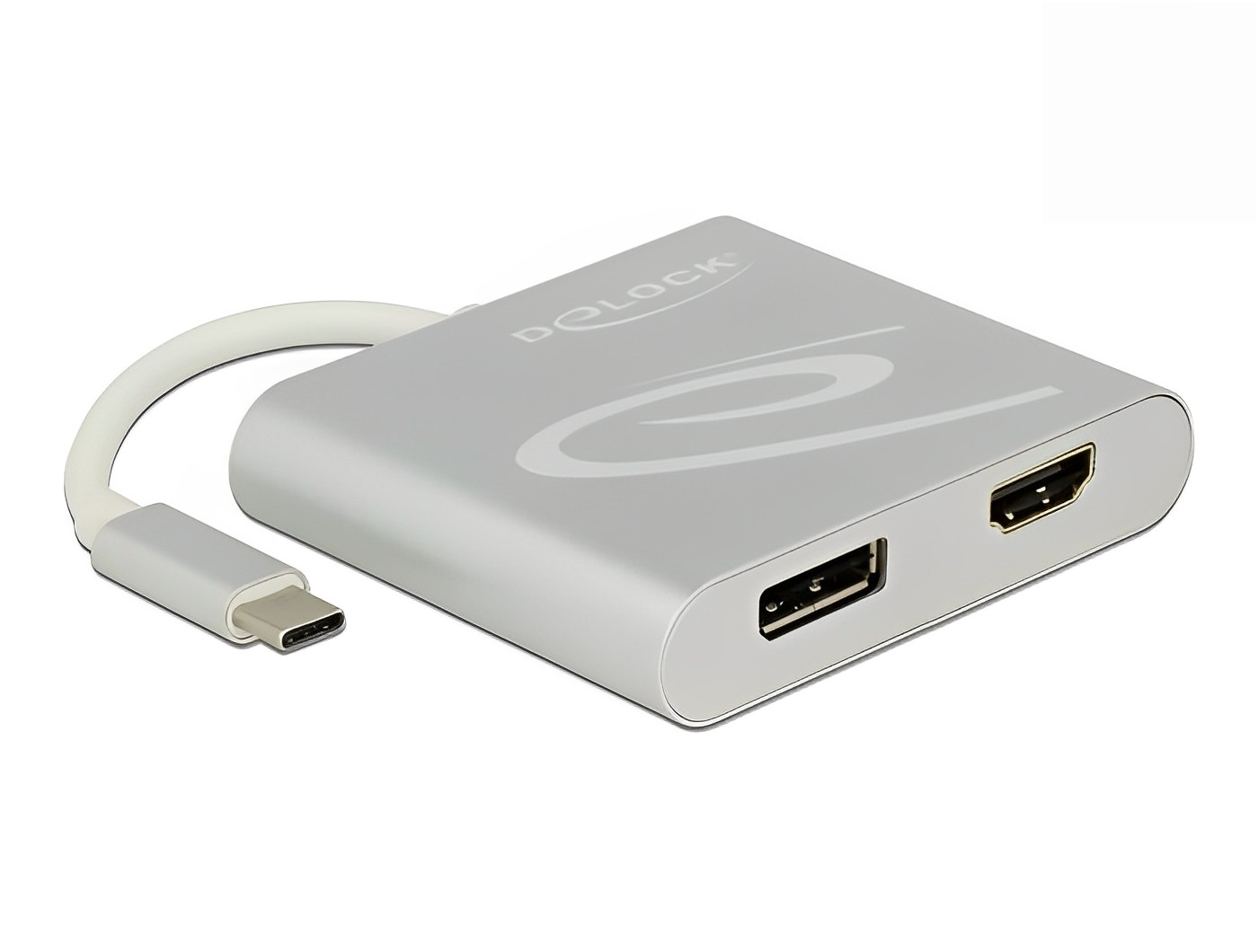 ספליטר USB-C 4K ל- 2 מסכים HDMI + DisplayPort MST - delock.israel