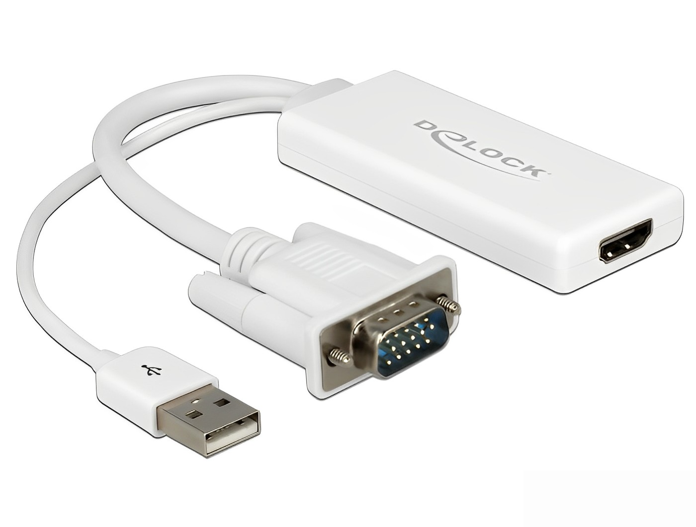 מתאם תצוגה VGA אקטיבי לחיבור מסך HDMI - delock.israel