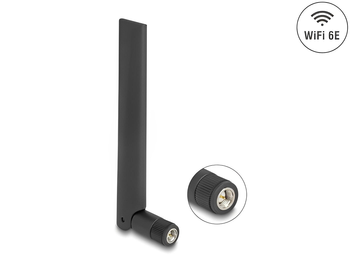אנטנה כלל כיוונית WiFi 6E 3 dBi מחבר SMA plug - delock.israel