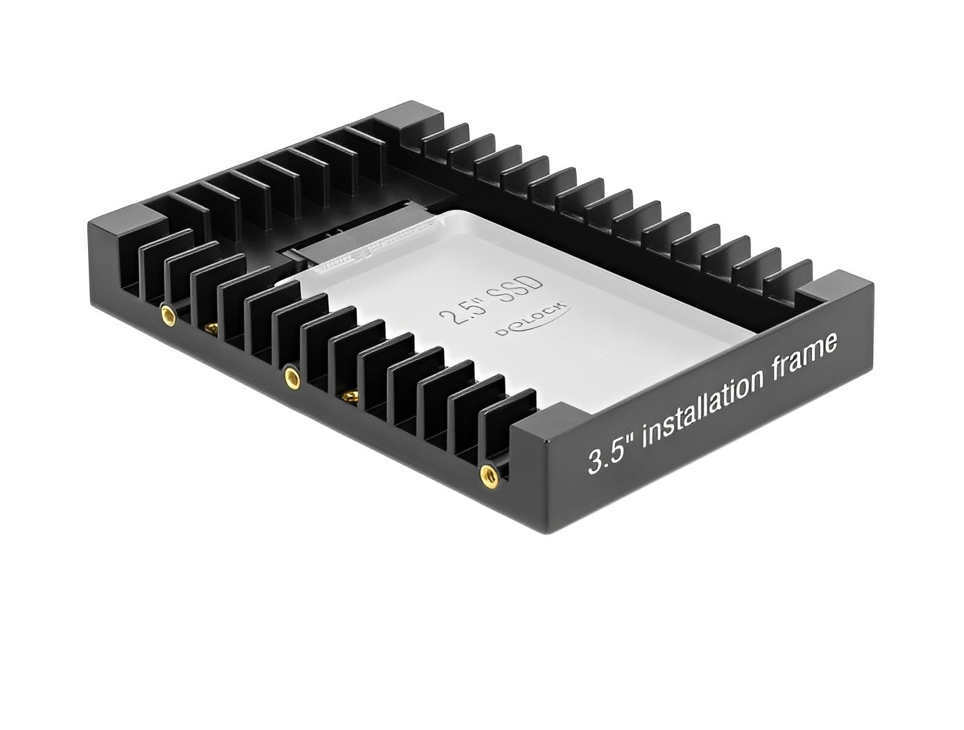 מסגרת 3.5″ להתקנה כונן דיסק 2.5″SATA - delock.israel