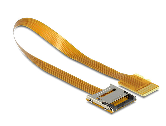 מתאם מאריך Micro SD על כבל FPC שטוח ז/נ אורך 16 ס"מ - delock.israel