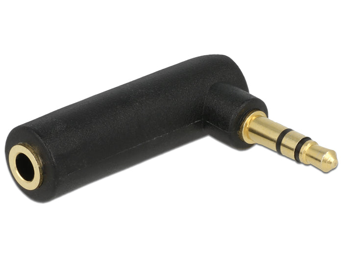 מתאם pl 3.5 בעל 3 מגעים בזווית 90° ז/נ - delock.israel