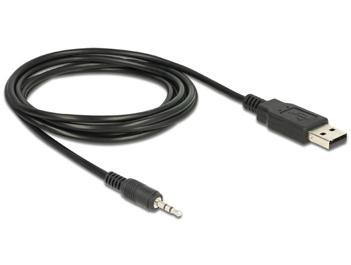 ממיר USB-A 2.0 זכר ל- PL 2.5 TTL 5 V זכר צ'יפ FTDI - delock.israel