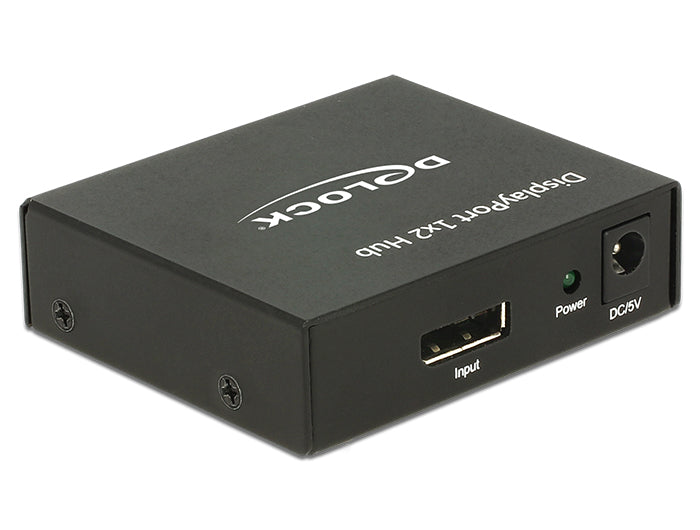 ספליטר DisplayPort 4K MST לחיבור 2 מסכים בו זמנית - delock.israel