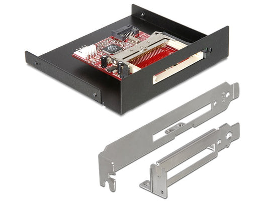 פאנל קדמי 3.5″ / PC למארז מחשב עם קורא זיכרונות Compact Flash - delock.israel