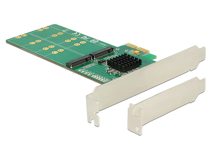 כרטיס PCI-E עבור 4 כונני דיסקים M.2 SATA Key B - delock.israel