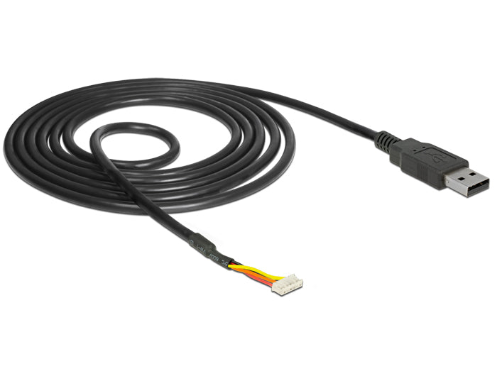 ממיר USB-A 2.0 זכר ל- TTL 3.3 V מחבר 6 פינים WR-WTB צ'יפ FTDI - delock.israel